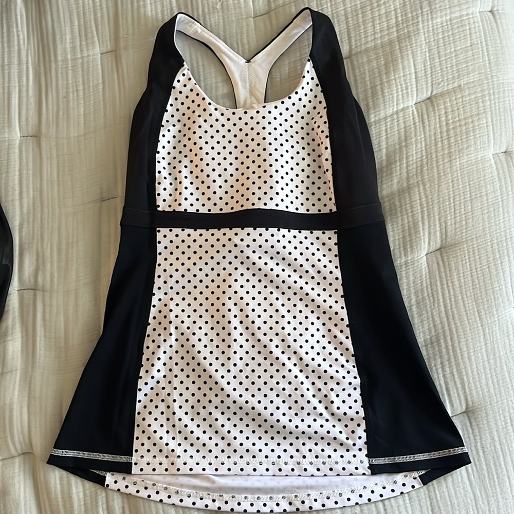 Vintage Polka Dot Lululemon top